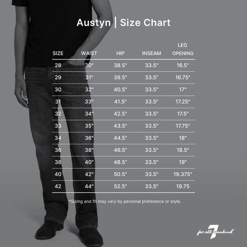 7 For All Mankind بنطال جينز رجالي من Austyn ذو قصة مستقيمة in Kuwait