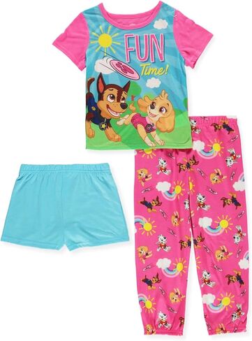 Paw Patrol Nickelodeon Girls' Pajama, 3 Pc Set, Fun Time, 4T in Saudi Arabia