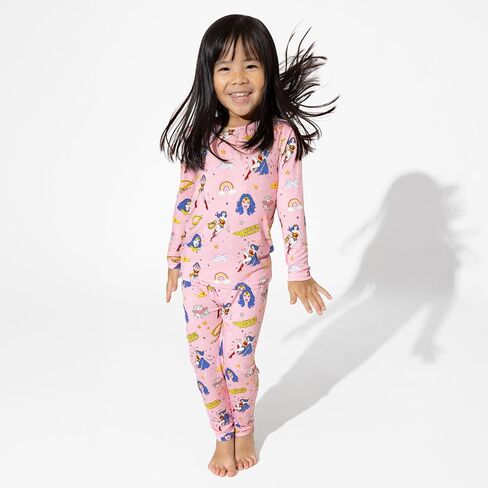 Bellabu Bear Wonder Woman Rayon from Bamboo Two-Piece Pajamas for Boys & Girls in Saudi Arabia