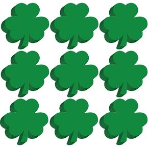 Kisston 360 PCS St. Patrick's Day Shamrock Cetouts Paper 3.9 بوصة Cut Shamrock Cut Veless Green and White Clover Cuts لمشاريع Craft Projects Diy Bulletin Board Party Decor in Kuwait
