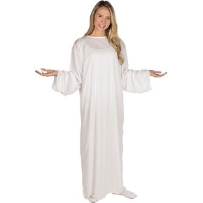 Fun Express Angel Costume Women - Premium White Angel Dress with Wings for Halloween, Christmas & Nativity Plays | One Size Fits Most | Biblical Costume for Holiday Celebrations in Saudi Arabia