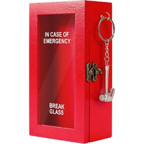 صندوق طوارئ هدية مضحكة مع مطرقة، في حالة الصناديق الزجاجية المكسورة في حالات الطوارئ، 4 أنواع من الاستبدال، ديكور مكتب فرحان للهالوين، هدية الفيل الأبيض وهدايا هفوة لعائلة الأصدقاء وزملاء العمل in Kuwait