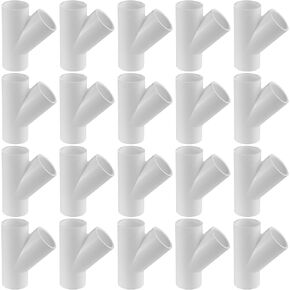 تركيبات أنابيب PVC من سلسلة 475 - واي - الجدول 40 (أبيض) - 3/4 بوصة (SOC x SOC x SOC) / سعة التدفق العالي/السباكة، الري، حمام السباحة، المنتجع الصحي، مشاريع DIY/معتمدة من NSF (475-007) in Kuwait