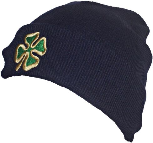Adult Embroidered Shamrock 4 Leaf Clover Beanie in Saudi Arabia