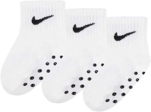 مجموعة من 3 جوارب للكاحل من Nike (الولايات المتحدة، العمر، سنتان، 4 سنوات، أبيض) in Kuwait