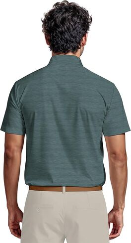 PGA Tour Mens Jaspe Airflux Short Sleeve Golf Polo Shirt in Saudi Arabia