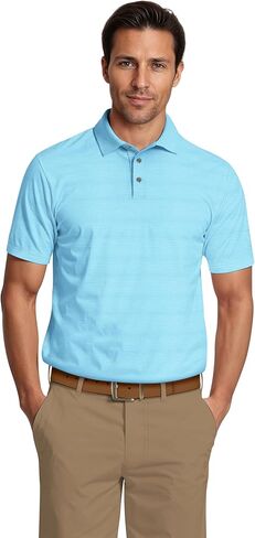 PGA Tour Mens Jaspe Airflux Short Sleeve Golf Polo Shirt in Saudi Arabia