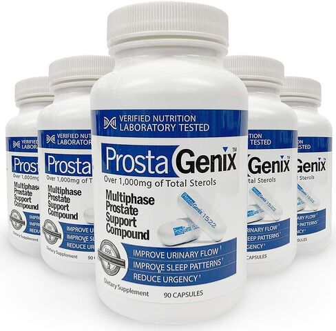 ProstaGenix Multiphase Prostate Supplement-Featured on Larry King Investigative TV Show - Over 1 Million Sold -End Nighttime Bathroom Trips, Urgency, & More. 90 Capsules in Saudi Arabia
