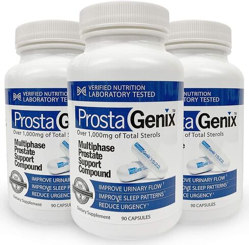 ProstaGenix Multiphase Prostate Supplement-Featured on Larry King Investigative TV Show - Over 1 Million Sold -End Nighttime Bathroom Trips, Urgency, & More. 90 Capsules in Saudi Arabia