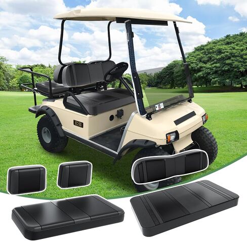 أغطية مقاعد عربة الجولف T TGBROS مناسبة لـ Yamaha G2 G9 G16 G19 G22 OEM وسادة مقعد عادية لعربة الجولف طقم غطاء مقعد أمامي مقاوم للماء من جلد الفينيل قابل للتنفس ومضاد للخدش ولا حاجة إلى مسامير بندقية in Saudi Arabia