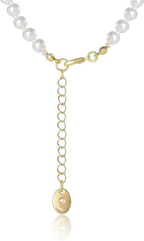 عقد من Juicy Couture مزين بفيونكة من اللؤلؤ الصناعي وأحجار شفافة، عقد بقلادة على شكل فيونكة ذهبية اللون مقاس 18 بوصة + 2 بوصة in Kuwait