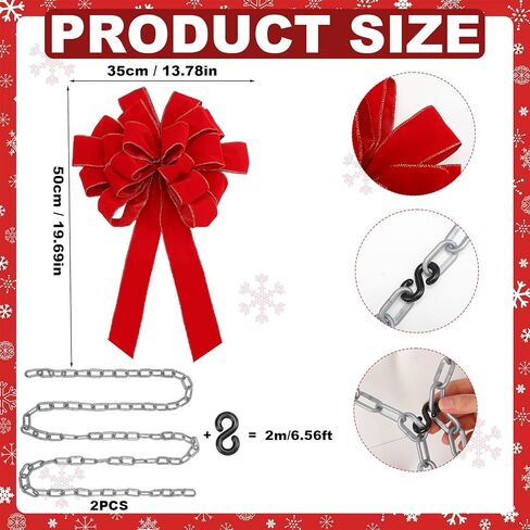 Christmas Boss Costumes 1980s Movie Vacation Costumes Christmas Red Bow and Chain Harness Cosplay Xmas Classic Cosplay Party Vacation Gift for Men Women Xmas Accessory Holiday Party in Saudi Arabia