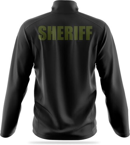 Sheriff Soft Shell Jacket - USA Patriotic Apparel - Poly & Spandex Blend for Odor Free & Moisture-Wicking Comfort in Saudi Arabia