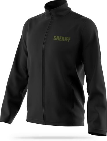 Sheriff Soft Shell Jacket - USA Patriotic Apparel - Poly & Spandex Blend for Odor Free & Moisture-Wicking Comfort in Saudi Arabia