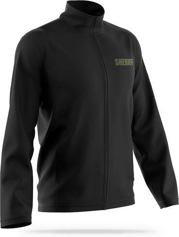 Sheriff Soft Shell Jacket - USA Patriotic Apparel - Poly & Spandex Blend for Odor Free & Moisture-Wicking Comfort in Saudi Arabia