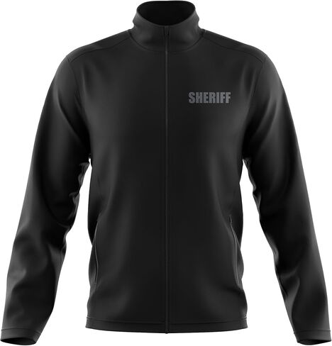 Sheriff Soft Shell Jacket - USA Patriotic Apparel - Poly & Spandex Blend for Odor Free & Moisture-Wicking Comfort in Saudi Arabia