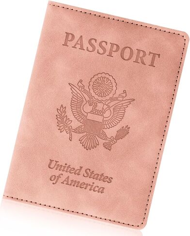 Passport Holder for Travel Essentials,RFID Blocking Passport Cover Wallet Card Case for Women and Men (Black) in Saudi Arabia
