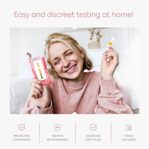 مجموعة اختبار درجة الحموضة المهبلية - اختبار عدوى الخميرة وشرائط اختبار BV للنساء - نتائج دقيقة وسريعة في 30 ثانية - 3 اختبارات ذاتية in Kuwait