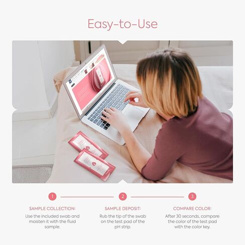 مجموعة اختبار درجة الحموضة المهبلية - اختبار عدوى الخميرة وشرائط اختبار BV للنساء - نتائج دقيقة وسريعة في 30 ثانية - 3 اختبارات ذاتية in Kuwait