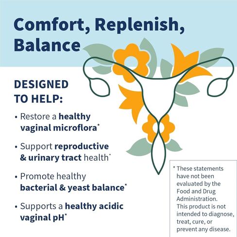 SFI Health Klaire Labs Ther-Biotic Women's - Vaginal Probiotics for Women - Support Healthy Acidic Vaginal pH Balance & Comfort - 25b CFU Lactobacillus & Bifidobacterium, Hypoallergenic (60 Capsules) in Saudi Arabia