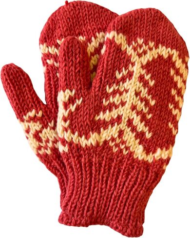 Yeti Mitten - Hand Knit 100% Wool Mittens Sherpa Fleece Lined in Saudi Arabia