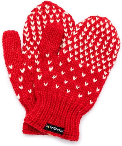 Yeti Mitten - Hand Knit 100% Wool Mittens Sherpa Fleece Lined in Saudi Arabia