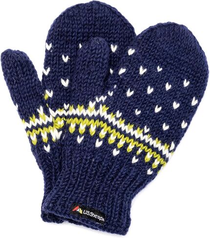 Yeti Mitten - Hand Knit 100% Wool Mittens Sherpa Fleece Lined in Saudi Arabia