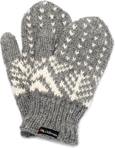 Yeti Mitten - Hand Knit 100% Wool Mittens Sherpa Fleece Lined in Saudi Arabia