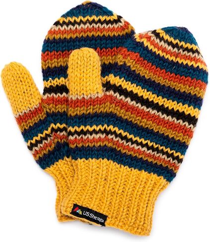 Yeti Mitten - Hand Knit 100% Wool Mittens Sherpa Fleece Lined in Saudi Arabia