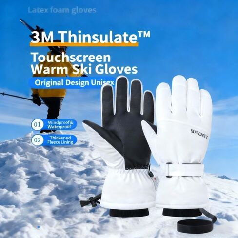 DOOK SNOW Snow Gloves,Ski Gloves,Cold Weather Mittens,3M Thinsulate Winter Snow,Snowboarding for Men & Women in Saudi Arabia