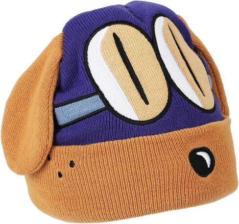 Dog Man Bark Knight Youth Cuff Hat and Knit Gloves Cold Weather Set in Saudi Arabia