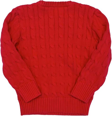 POLO RALPH LAUREN Boys Cable Knit Pullover Sweater Little Kids Size 6 Red in Saudi Arabia