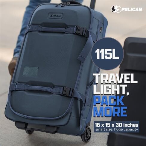 Pelican Aegis Luggage - Check in and Carry-On Duffel Bag with Wheels - Suitcase with Wheels - Rolling Hybrid Duffel (32" Check-In) in Saudi Arabia