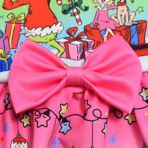 Cute Christmas Outfit for Little Girls - Sleeveless Princess Holiday Party Dress 3-10 Years in Saudi Arabia