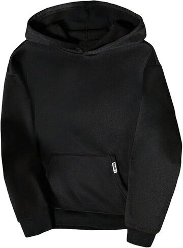Boy's Hoodies Long Sleeve Hooded Sweatshirts Casual Basic Pullover Tops with Pocket in Saudi Arabia