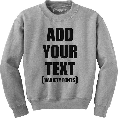 Custom Youth Crewneck Sweatshirts Add Your Text Personalized Team Name Number in Saudi Arabia