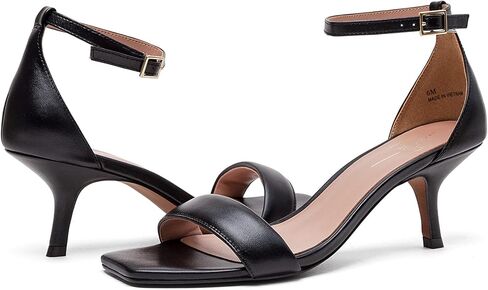 Linea Paolo - Hannah - Womens Low Kitten Heel Nappa Leather Dress Sandal With Delicate Ankle Strap in Saudi Arabia