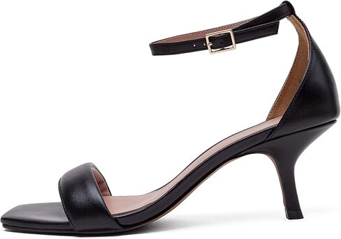 Linea Paolo - Hannah - Womens Low Kitten Heel Nappa Leather Dress Sandal With Delicate Ankle Strap in Saudi Arabia