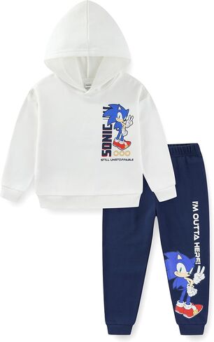 SEGA Sonic the Hedgehog Boys Pullover Hoodie and Pants 2 Piece Set for Big Kids in Saudi Arabia