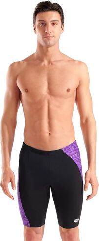 Arena Men's Performance Ribbed Swim Jammer Sports Shorts Training Bathing Suit in Saudi Arabia
