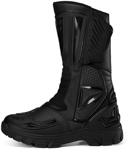 PANYANHU Motorcycle Boots for Men Women, Anti-Slip Dirt Bike Motocross Riding Boots, Durable Abrasion-Resistant Design, High-Performance Comfortable Unisex Boots in Saudi Arabia