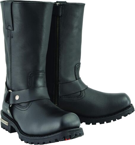 Milwaukee Leather Boots MBM131 Men's 11in Classic Square Toe Black Harness Boot in Saudi Arabia