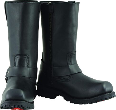 Milwaukee Leather Boots MBM131 Men's 11in Classic Square Toe Black Harness Boot in Saudi Arabia