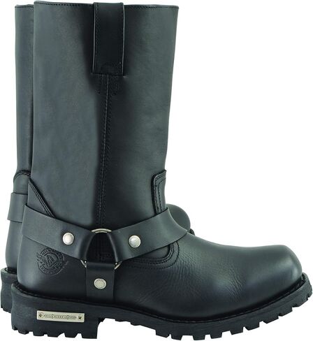 Milwaukee Leather Boots MBM131 Men's 11in Classic Square Toe Black Harness Boot in Saudi Arabia