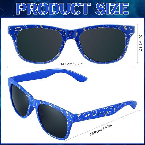 12 Pack Blue Sunglasses Fun Costume Shades for Birthday Hedgehog Theme Dress up in Saudi Arabia