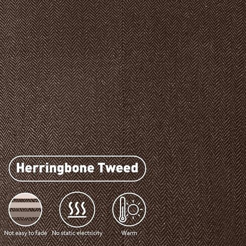 Retro Tweed Herringbone Suit for Men Slim Fit 3 Pieces Mens Suit Groom Dress Tuxedos Prom Suit Jacket Vest Pants in Saudi Arabia