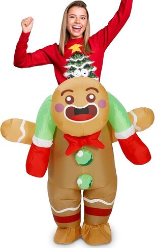 Inflatable Christmas Costume for Adult Xmas Ride on Inflatables Funny Blow up Character Costumes Men Women Cosplay in Saudi Arabia