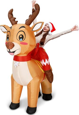Inflatable Christmas Costume for Adult Xmas Ride on Inflatables Funny Blow up Character Costumes Men Women Cosplay in Saudi Arabia