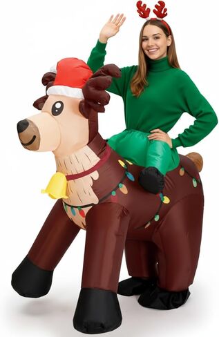 Inflatable Christmas Costume for Adult Xmas Ride on Inflatables Funny Blow up Character Costumes Men Women Cosplay in Saudi Arabia