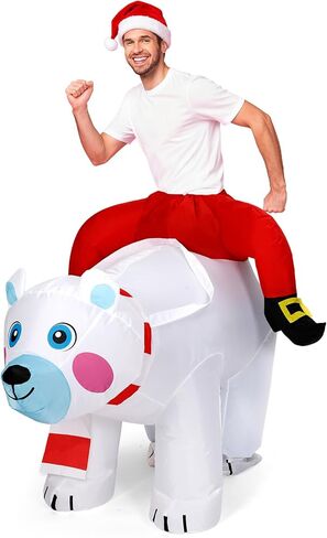 Inflatable Christmas Costume for Adult Xmas Ride on Inflatables Funny Blow up Character Costumes Men Women Cosplay in Saudi Arabia